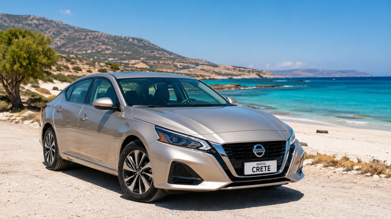economy car rental Crete Nissan no deposit booking