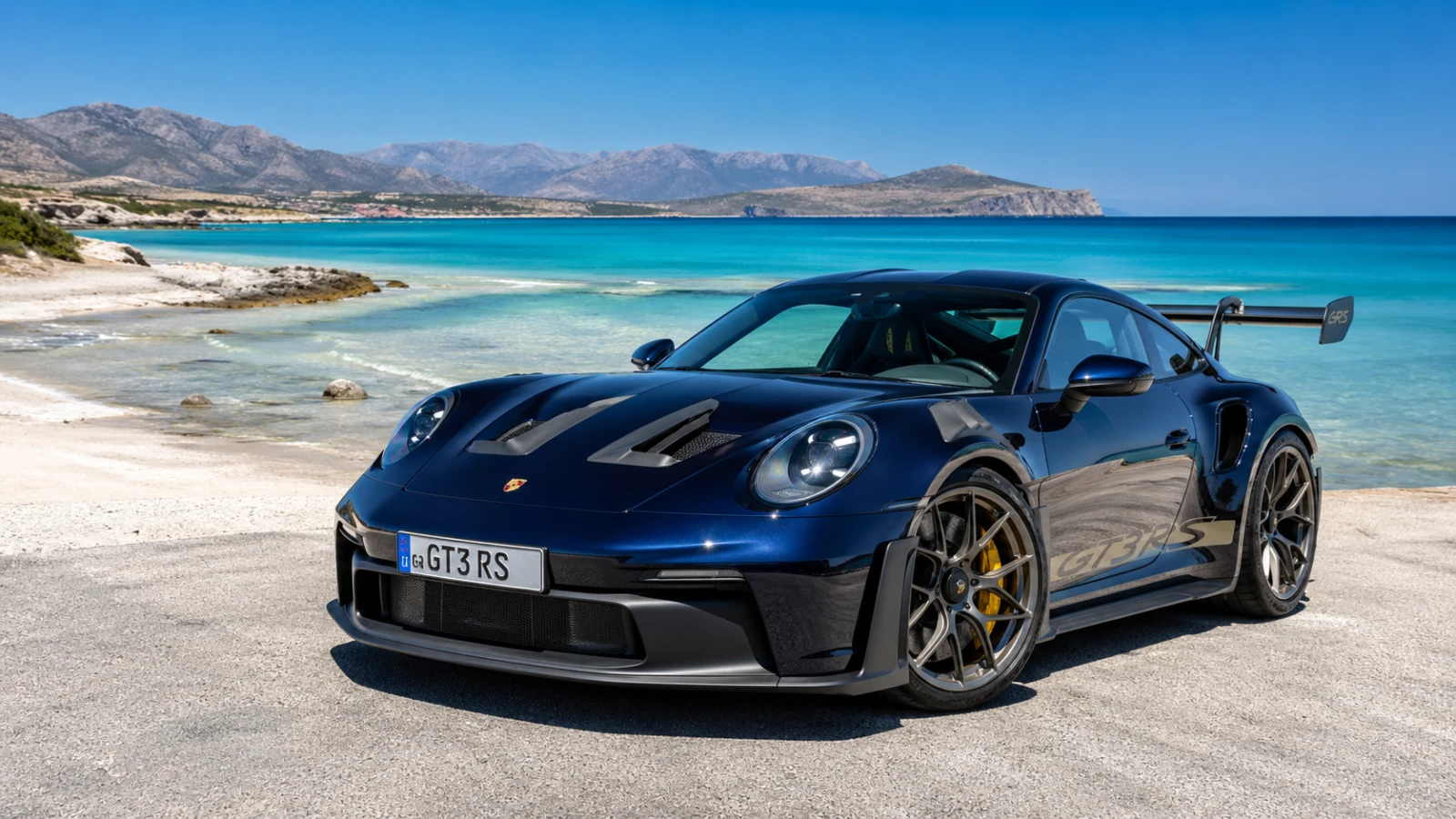 sports car rental Crete Porsche for scenic drives